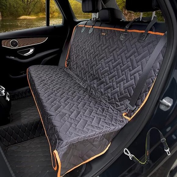 iBuddy Bench Seat Cover/Car, SUV, Small Truck, Universal Fit, Black, Waterproof - Picture 1 of 2
